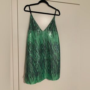 Sequin shift dress